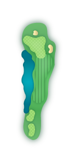 Crooked Oaks Golf Course Hole 13 Overview