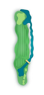 Crooked Oaks Golf Course Hole 18 Overview