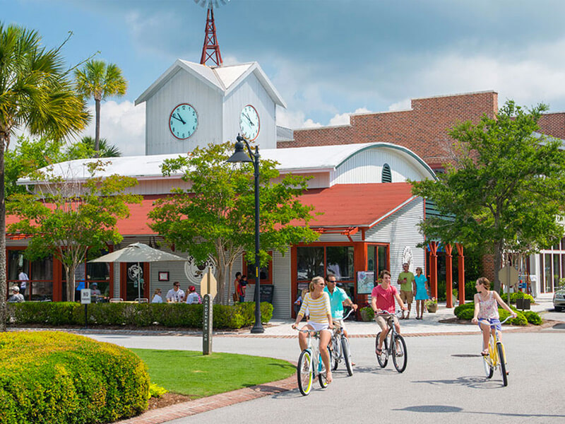 Riding Bicycles at Freshfields Village
