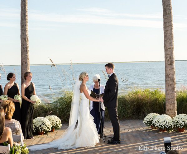 wedding on the ocean terrace on seabrook island