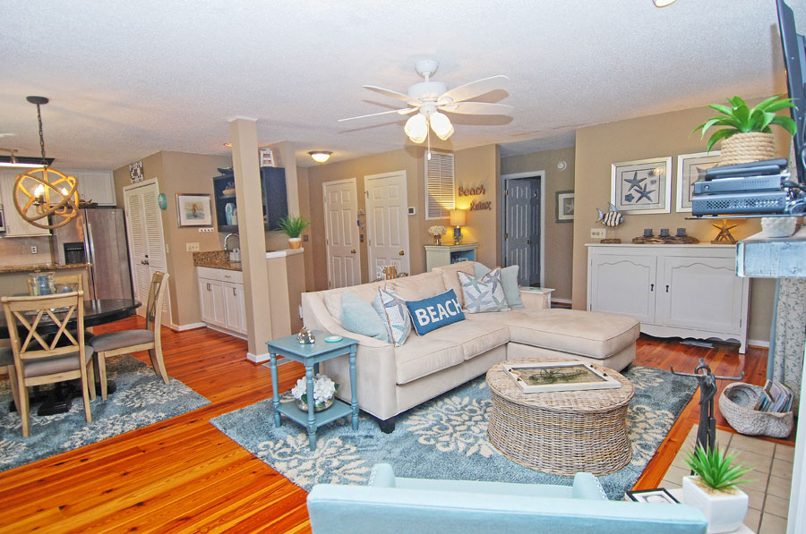 beach house living room