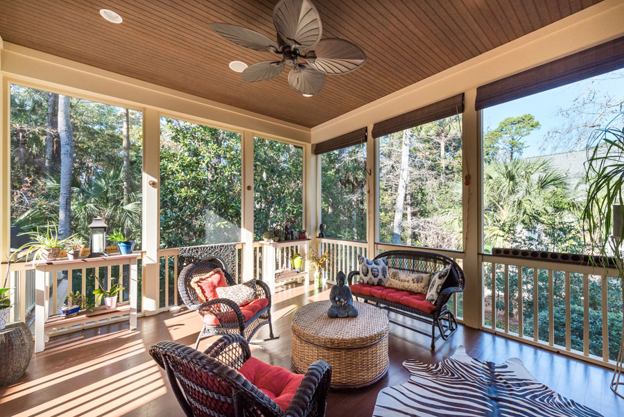 seabrook island home back porch