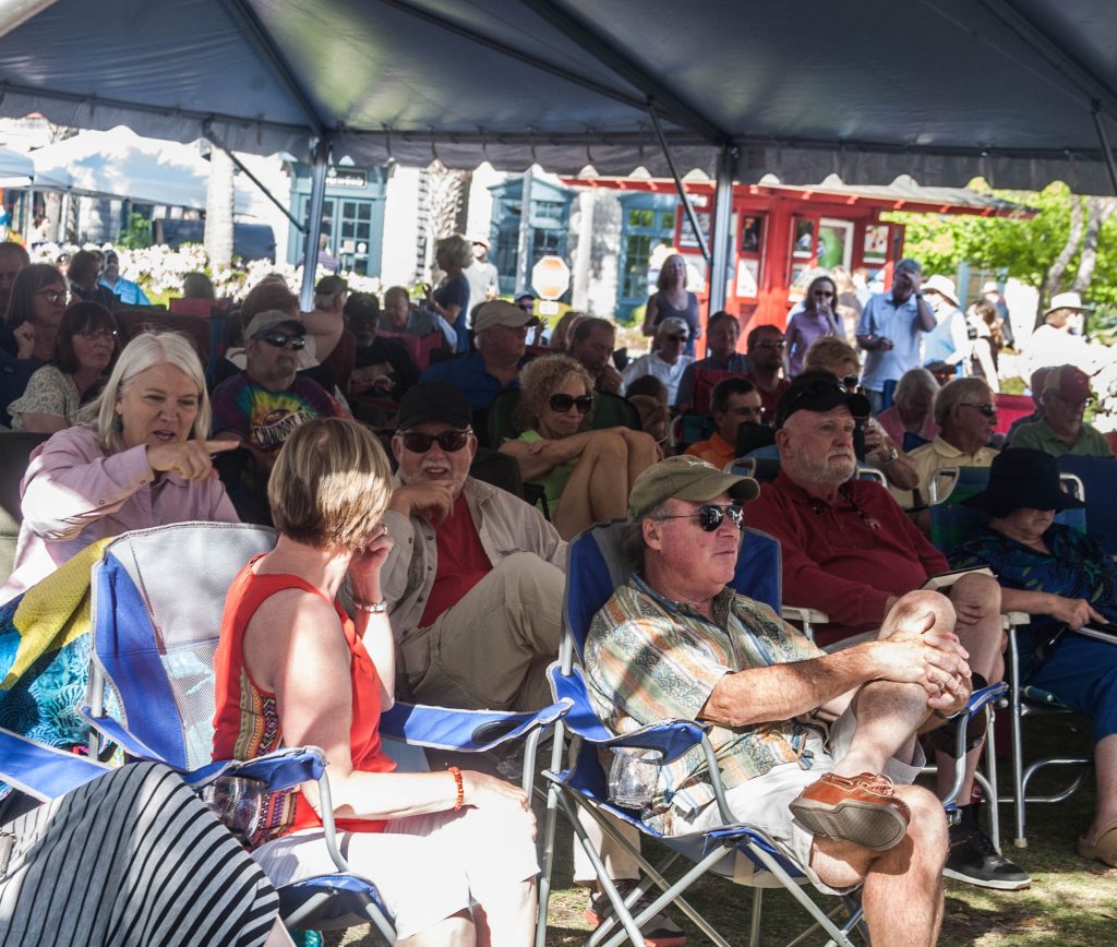 crowd of people at Blues by the Sea