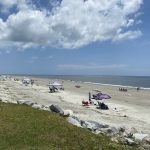 socially distanced seabrook island beach on the fourth of july